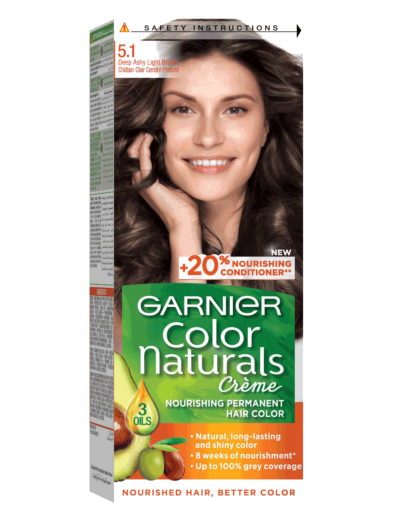 Garnier Color Naturals Cream Hair Color  5 Light Brown