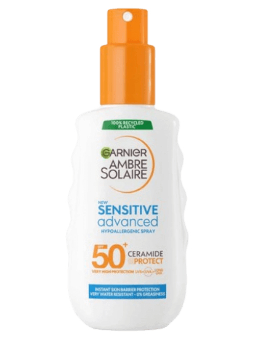 Ambre Solaire Sensitive Advanced SPF 50 Ceramide Protect Sunscreen Spray